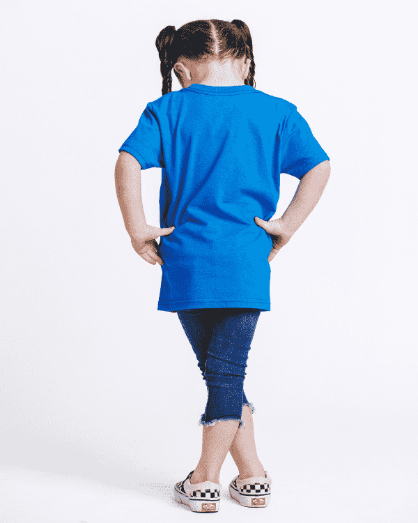 Make The Sea Trash Free Kids Tee - Sapphire Blue - Image 3