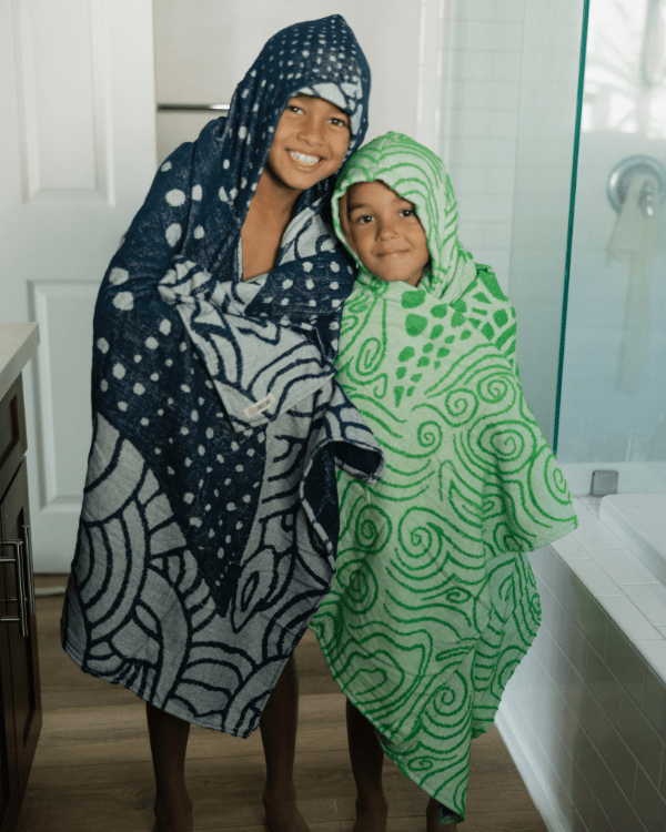 Whale Shark Hooded Kids Bath Towel - Image 3