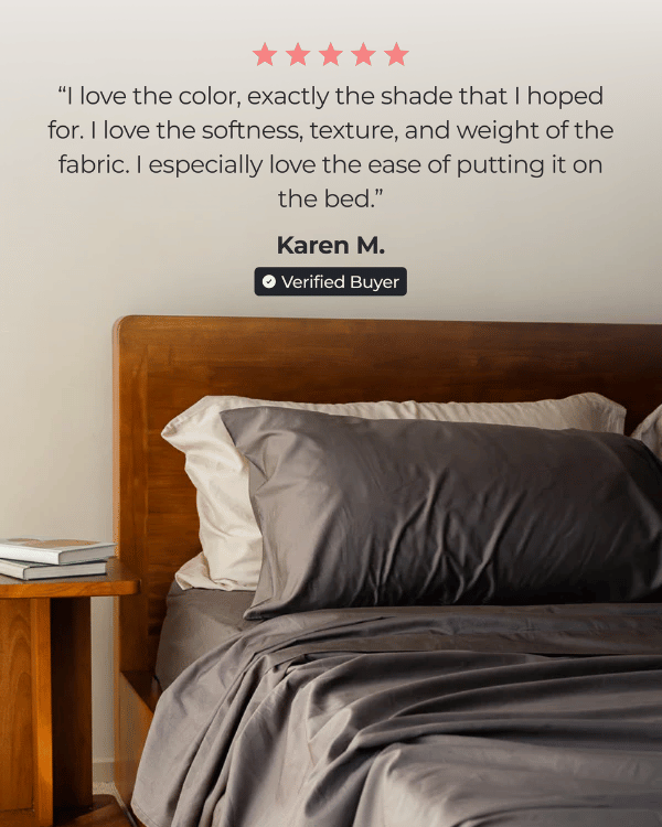 Luxe Sateen Sheet Set Beige - Image 3